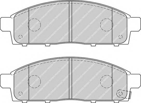 FERODO FDB4023 Комплект тормозных колодок,