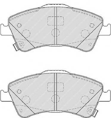 FERODO FDB4047 Комплект тормозных колодок,