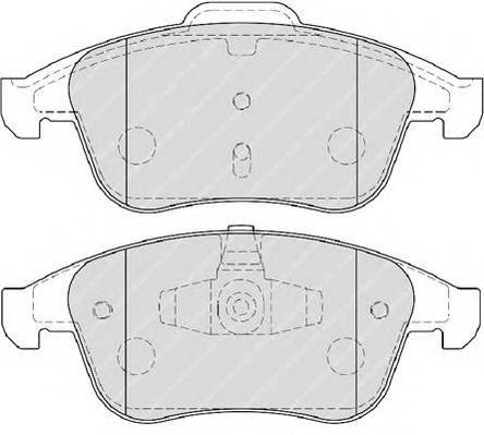 FERODO FDB4068 Комплект тормозных колодок,