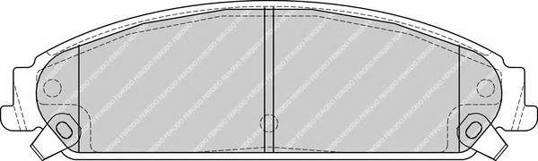 FERODO FDB4078 Комплект тормозных колодок,