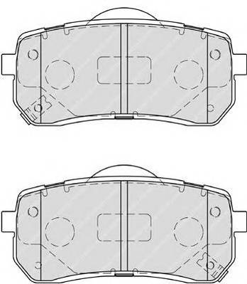 FERODO FDB4114 Комплект тормозных колодок,