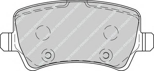 FERODO FDB4237 Комплект гальмівних колодок,