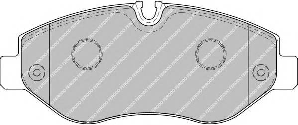 FERODO FVR1778 Комплект гальмівних колодок,