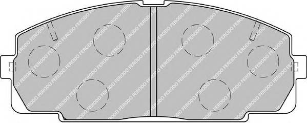 FERODO FVR1884 Комплект гальмівних колодок,