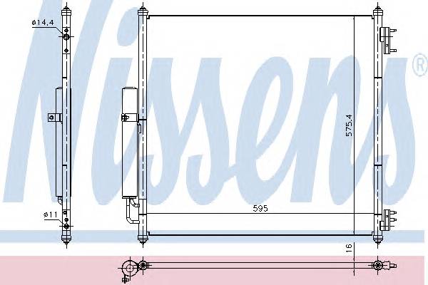 NISSENS 940408 Конденсатор, кондиционер