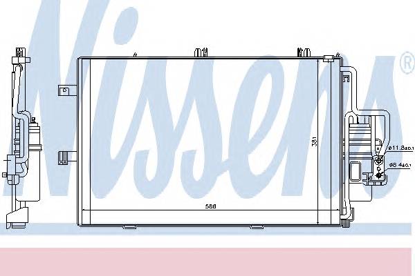 NISSENS 94721 Конденсатор, кондиционер