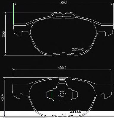 BREMBO P 24 158 Комплект гальмівних колодок,