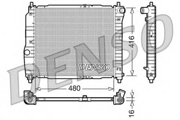 DENSO DRM15003 Радиатор, охлаждение двигателя