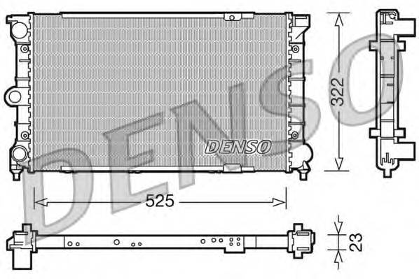 DENSO DRM32031 Радиатор, охлаждение двигателя