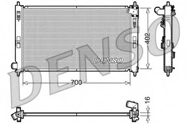 DENSO DRM45023 Радиатор, охлаждение двигателя