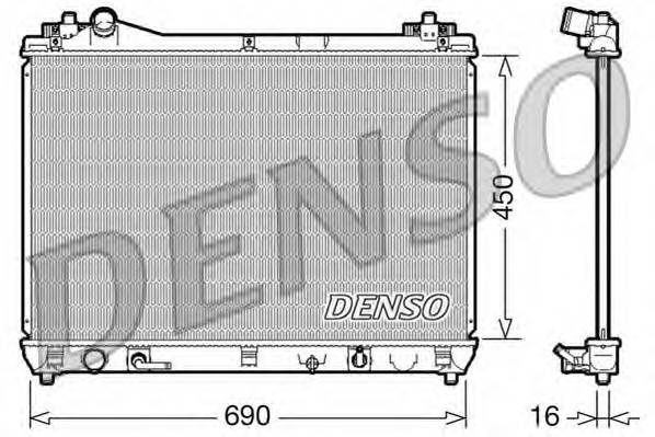 DENSO DRM47017 Радиатор, охлаждение двигателя