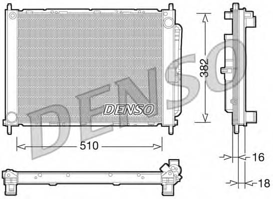 DENSO DRM23101 модуль охлаждения