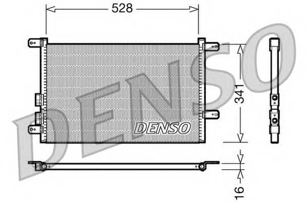 DENSO DCN01003 Конденсатор, кондиционер