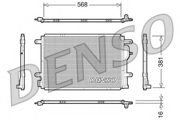 DENSO DCN02004 Конденсатор, кондиционер