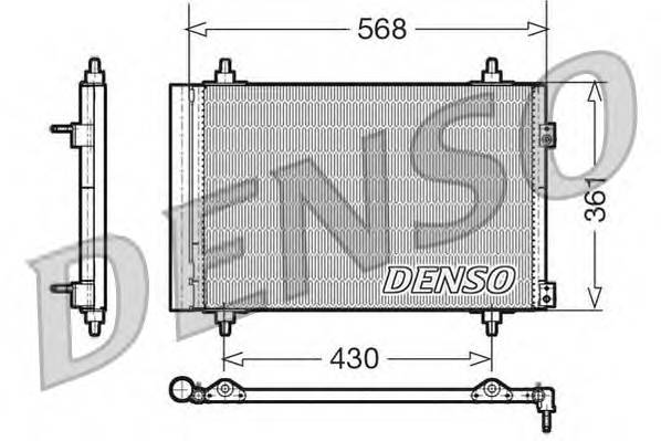 DENSO DCN07008 Конденсатор, кондиционер