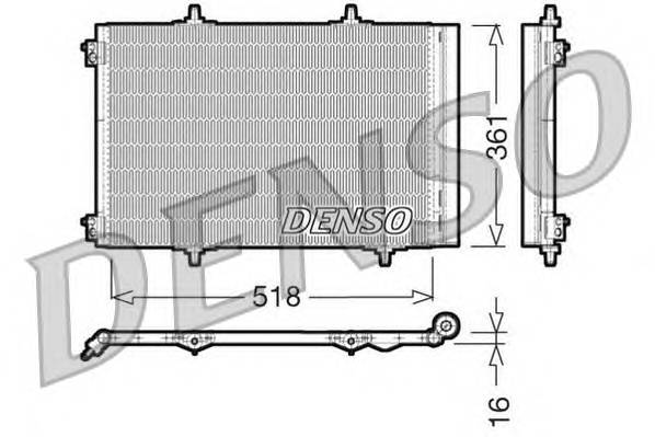 DENSO DCN07013 Конденсатор, кондиционер