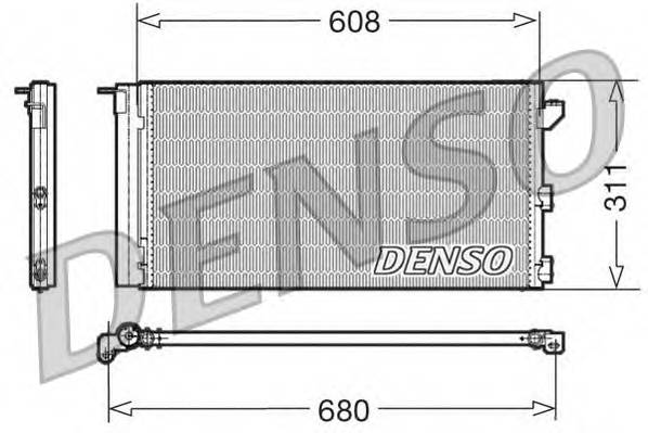 DENSO DCN09105 Конденсатор, кондиционер