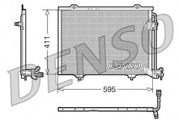 DENSO DCN17011 Конденсатор, кондиционер