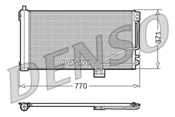 DENSO DCN17014 Конденсатор, кондиционер