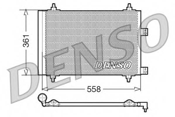 DENSO DCN21016 Конденсатор, кондиционер