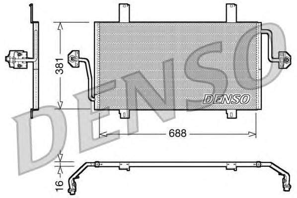 DENSO DCN23016 Конденсатор, кондиционер