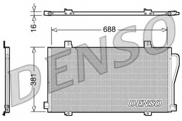 DENSO DCN23017 Конденсатор, кондиционер