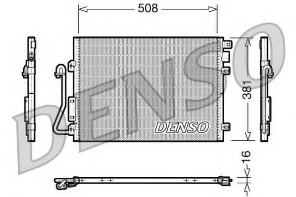 DENSO DCN37001 Конденсатор, кондиционер