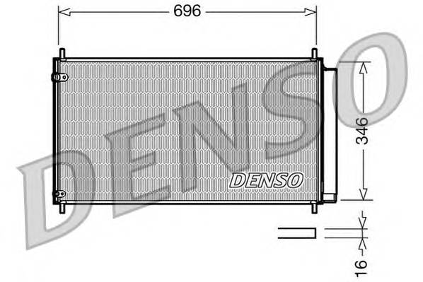 DENSO DCN50022 Конденсатор, кондиционер