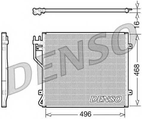 DENSO DCN06010 Конденсатор, кондиционер