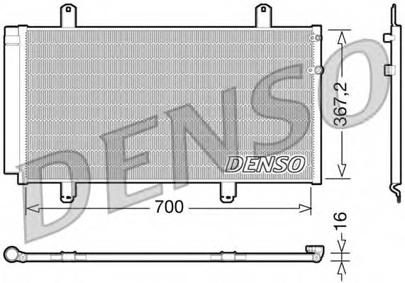 DENSO DCN51004 Конденсатор, кондиционер