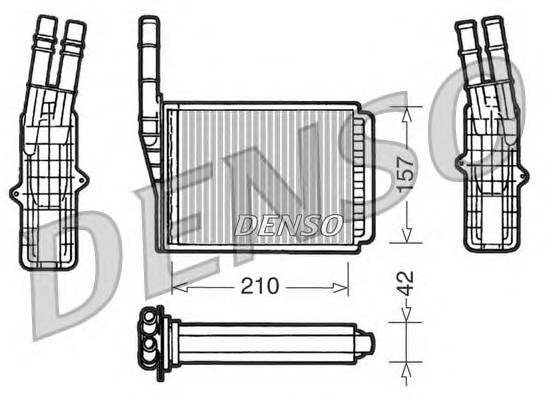 DENSO DRR23013 Теплообменник, отопление салона