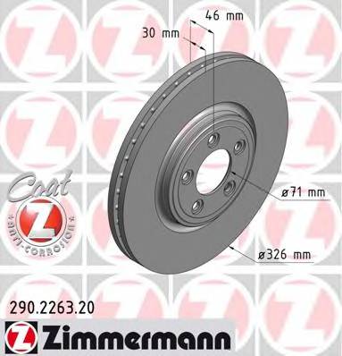 ZIMMERMANN 290.2263.20 Гальмівний диск