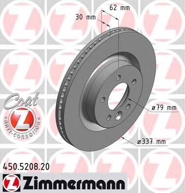 ZIMMERMANN 450.5208.20 Тормозной диск