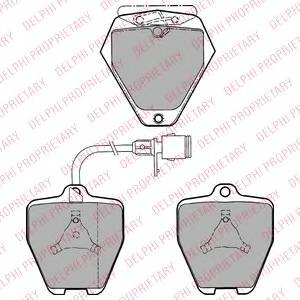 DELPHI LP1024 Комплект тормозных колодок,