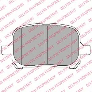 DELPHI LP1144 Комплект гальмівних колодок,