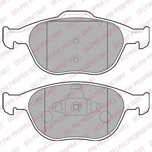 DELPHI LP1724 Комплект тормозных колодок,