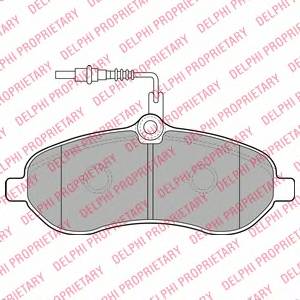 DELPHI LP1995 Комплект гальмівних колодок,