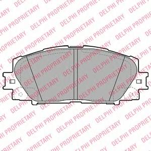 DELPHI LP2135 Комплект гальмівних колодок,