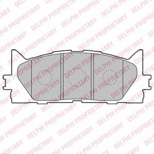 DELPHI LP2169 Комплект гальмівних колодок,