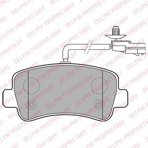 DELPHI LP2191 Комплект тормозных колодок,