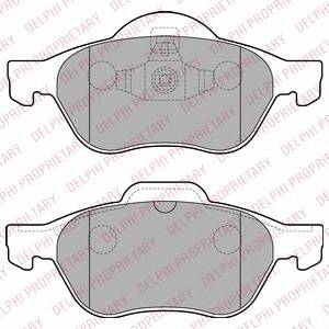 DELPHI LP2252 Комплект гальмівних колодок,