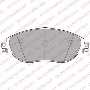 DELPHI LP2250 Комплект гальмівних колодок,