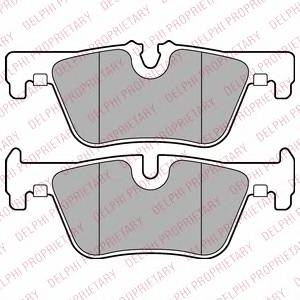 DELPHI LP2286 Комплект тормозных колодок,