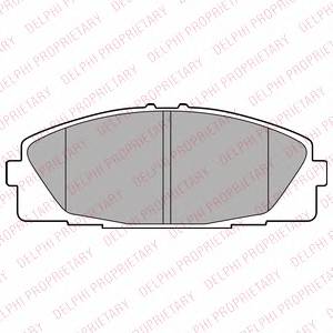 DELPHI LP2473 Комплект тормозных колодок,