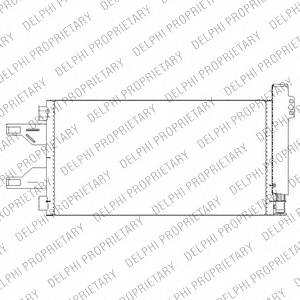 DELPHI TSP0225676 Конденсатор, кондиціонер