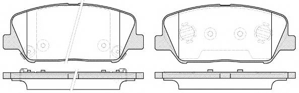 ROADHOUSE 21398.12 Комплект гальмівних колодок,