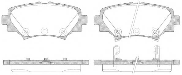 ROADHOUSE 21570.02 Комплект тормозных колодок,