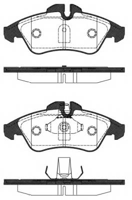 REMSA 0578.10 Комплект тормозных колодок,