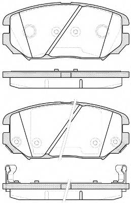 REMSA 1204.12 Комплект тормозных колодок,