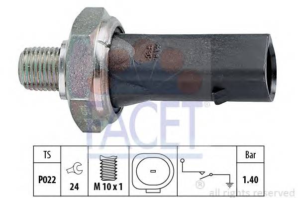 FACET 7.0135 Датчик тиску масла